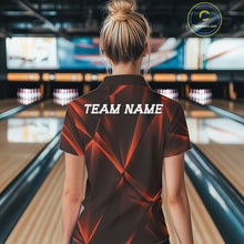 Load image into Gallery viewer, Person wearing a bowling shirt with 'TEAM NAME' on the back in a bowling alley.
