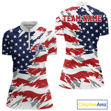 Load image into Gallery viewer, American flag-themed sports jersey with 'Team Name' text on a white background