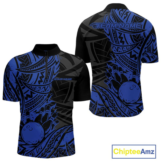 Black and blue sports jersey with team name and player number text on a white background