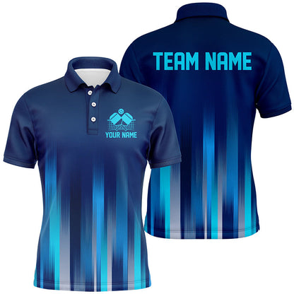 Custom Blue Pickleball Shirts For Men, Pickleball Team Shirt With Name Pickleball Jerseys IPHW7446