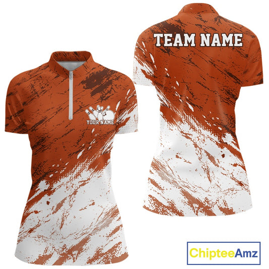 Orange and white sports jersey with 'TEAM NAME' and 'Your Name' text on a white background