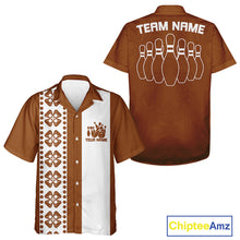 Load image into Gallery viewer, Custom Classic Retro Style Bowling Shamrock Pattern Vintage Bowling Team Shirts IPHW10081