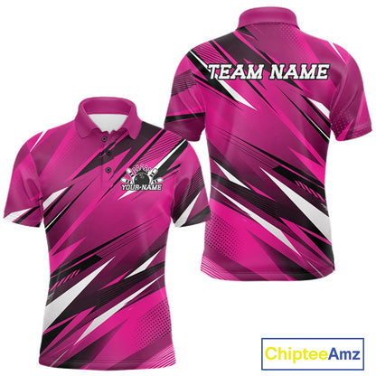 Pink and black sports jersey with 'Team Name' text on a white background, featuring Chiptee Amz branding.