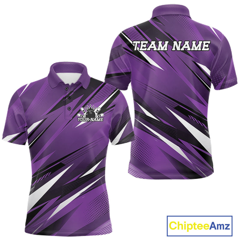 Purple sports jersey with black and white patterns, 'Team Name' text on a white background, Chiptee Amz branding.