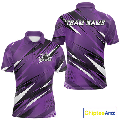 Purple sports jersey with black and white patterns, 'Team Name' text on a white background, Chiptee Amz branding.