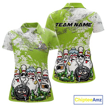Load image into Gallery viewer, Custom Green Drunk Bowling Ball And Pins Bowling And Beer Shirt, Funny Bowling Jersey IPHW11266