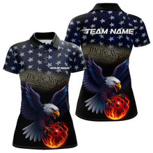 Load image into Gallery viewer, Custom Patriotic We The People Eagle Bowling Team Shirt For Women, Bowling League Shirt IPHW10200