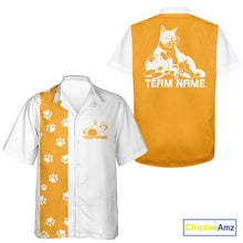 Load image into Gallery viewer, Custom Retro 50S Cat Bowling Button Up Shirt Men And Women, Vintage Cat Bowling Shirt IPHW10099