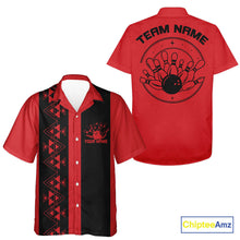 Load image into Gallery viewer, Custom Vintage Retro Style Tribal Bowling Team Hawaiian Shirts, Bowlers Outfit IPHW10082