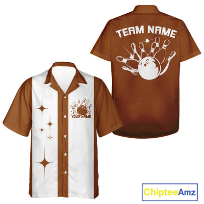 Custom Classic Vintage Bowling Men And Women Shirt, Retro Bowling Team Shirt IPHW10069