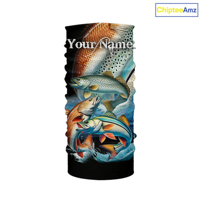 Inshore slam Redfish, snook, speckled trout fishing custom sun protection long sleeve fishing shirts NQS4195