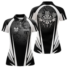Load image into Gallery viewer, Personalized Black and White Darts Shirts For Women Custom Darts Team Jerseys NQS9489