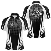 Load image into Gallery viewer, Personalized Black and White Darts Shirts For Men Custom Darts Team Jerseys NQS9489