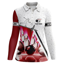 Load image into Gallery viewer, camo personalized bowling shirt for women – custom name design side view