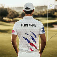 Load image into Gallery viewer, Personalized Texas Flag Men golf polo shirts, Custom Patriotic Golf Team Shirts For men NQS10156
