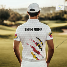 Load image into Gallery viewer, Personalized Maryland Flag Men golf polo shirts, Custom Patriotic Golf Team Shirts For men NQS10157