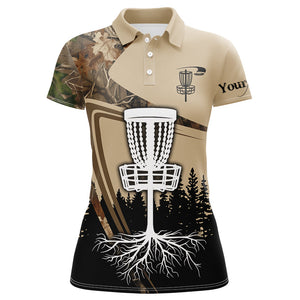 Disc golf polo shirt for Women custom camouflage disc golf basket, Disc golf jerseys NQS8532