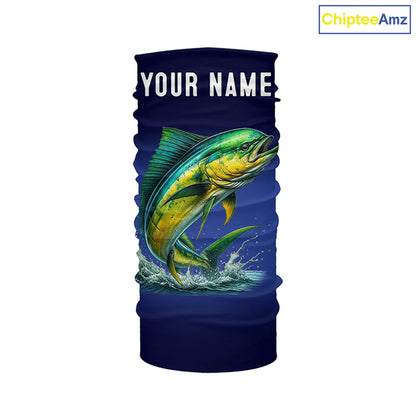 Mahi Mahi Fishing blue lightning 3D All Over printed shirts Customized Name Dorado Fishing apparel NQS314