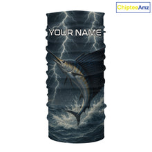 Load image into Gallery viewer, Sailfish fishing Lightning thunder Custom UV protection Sailfish fishing long sleeve shirt jerseys NQS10036