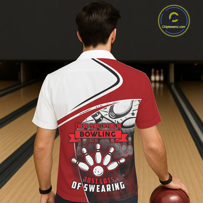 Funny Bowling Hawaiian Shirt custom name There is no crying in bowling just lots of swearing NQS11349