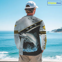 Load image into Gallery viewer, Chinook Salmon fishing scales UV protection Custom long sleeve fishing shirts, Salmon fishing jerseys NQS10216