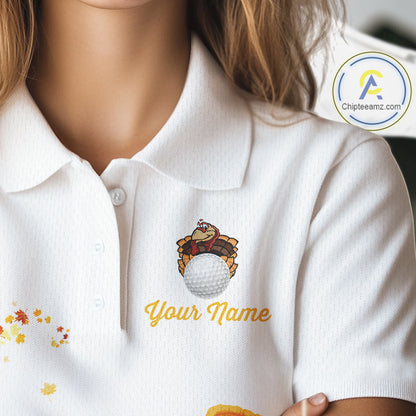 Autumn golf ball clubs Women's polo golf shirts Custom Thanksgiving team golf jerseys NQS10806