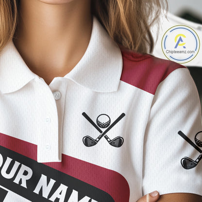 Personalized Maryland flag Women golf polo shirts custom patriotic ladies golf outfit NQS11386