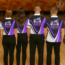 Load image into Gallery viewer, Custom bowling polo shirts for men I'm not swearing, I'm using my bowling words purple bowl shirts NQS7434