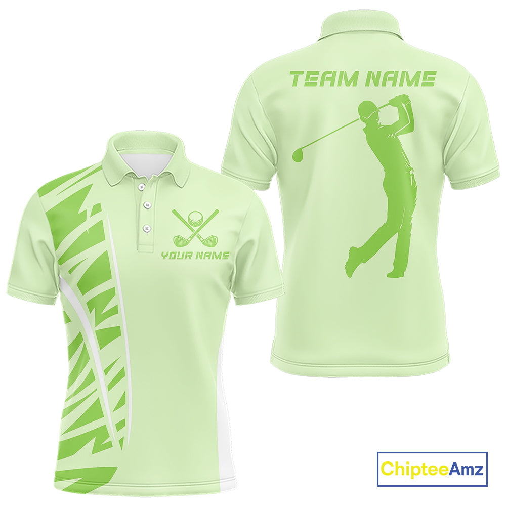 Green matching golf polo shirts for couples custom couples golf outfits, Gift for golf lovers NQS10849