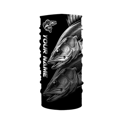 Walleye Fishing scales Custom 3D sun protection Performance long sleeve fishing shirts NQS4908
