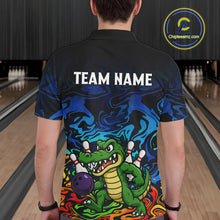 Load image into Gallery viewer, Colorful Funny Alligator Bowling Shirts for Men Custom Bowling Team Jersey, Gift For Bowlers NQS11755