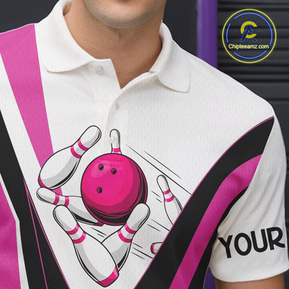 Custom Funny Bowling shirts for men I'm not swearing, I'm using my bowling words Pink bowl shirts NQS11547