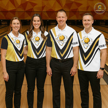 Load image into Gallery viewer, Custom Funny Bowling shirts for men I'm not swearing, I'm using my bowling words Gold bowl shirts NQS11548