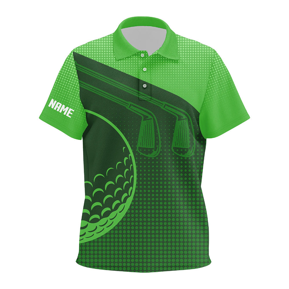 Personalized Multi-Color Kid Golf Polo Shirts, Golf ball Golf Outfits For Kid NQS7544