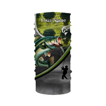 Load image into Gallery viewer, Largemouth Bass fishing scales personalized bass fishing shirts, sun protection fishing apparel NQS3294