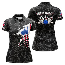 Load image into Gallery viewer, Custom bowling shirt for women – personalized team jersey front view