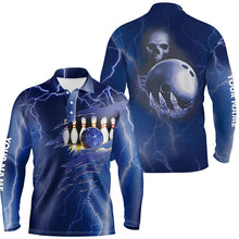 Load image into Gallery viewer, personalized bowling shirt for men – custom name design side view