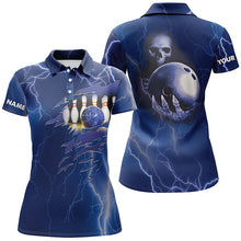 Load image into Gallery viewer, Custom bowling shirt for women – personalized team jersey front view