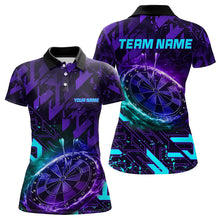 Load image into Gallery viewer, Women Darts shirts Custom purple blue Darts Team Jerseys Darts gifts NQS9449