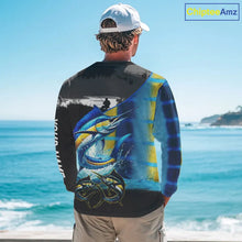 Load image into Gallery viewer, Marlin fishing scales customize performance long sleeves Fishing shirts, Marlin fishing jerseys NQS11563