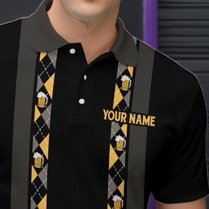 Personalized Black Retro Bowling shirts For Men custom Here for the beer bowling team jerseys NQS9409