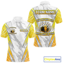 Load image into Gallery viewer, Bowling and beer That&#39;s why I&#39;m here Funny Mens Bowling Shirts Custom Team Bowling Jerseys NQS10134