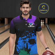Load image into Gallery viewer, Personalized Bowling Polo, Quarter Zip Shirts For Men Custom Team Bowling Jersey Gift For Bowlers NQS10596