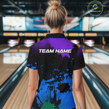 Load image into Gallery viewer, Personalized Bowling Polo, Quarter Zip Shirts For Women Custom Team Bowling Jersey Gift For Bowlers NQS10596