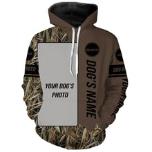 Load image into Gallery viewer, Custom Hunting Dog's Photo and Name All over printed Shirt | brown color FSD4602