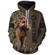 Load image into Gallery viewer, Pudelpointer Hunting dog customized Name Shirt, camo and brown color FSD4673