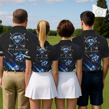 Load image into Gallery viewer, Funny Womens Diamond Golf Polo Shirt –  Performance Golf Shirt, Golf Top NHT878