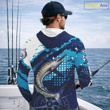 Load image into Gallery viewer, Custom Marlin Long Sleeve Fishing Shirts For Men, Design Marlin Fishing Jerseys NHT466
