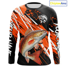 Load image into Gallery viewer, Personalized Redfish Fishing Tournament , Red Drum Saltwater Fishing Shirts Long Sleeve NHT467