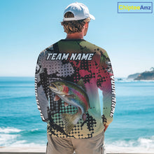 Load image into Gallery viewer, Rainbow Trout Fishing Shirt Pink Camo Custom Name, Rainbow Trout Fishing Team Jerseys NHT477
